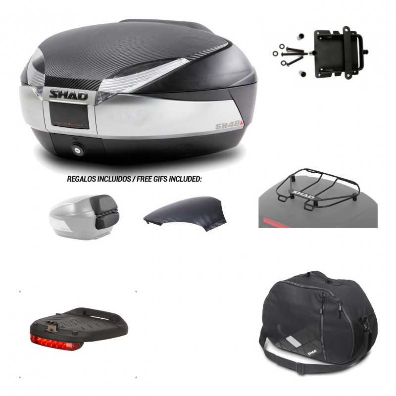 SHAD Baul trasero + herraje montaje accesorios SH48 KIT-180253