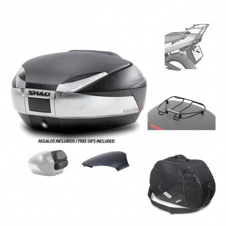 SHAD Baul trasero + herraje montaje accesorios SH48 KIT-180200