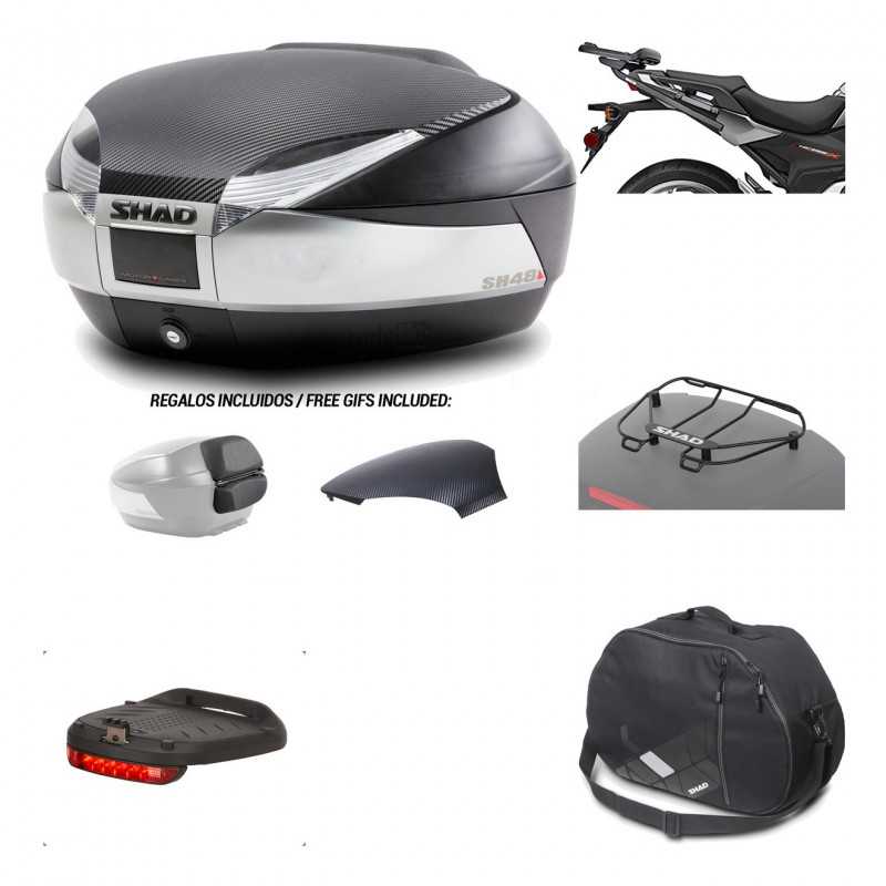 SHAD Baul trasero + herraje montaje accesorios SH48 KIT-180553