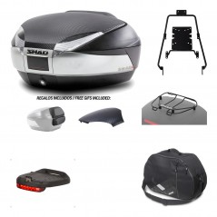 SHAD Baul trasero + herraje montaje accesorios SH48 KIT-180403