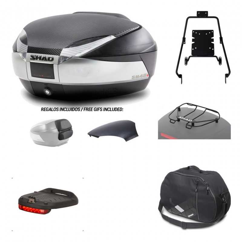 SHAD Baul trasero + herraje montaje accesorios SH48 KIT-180403