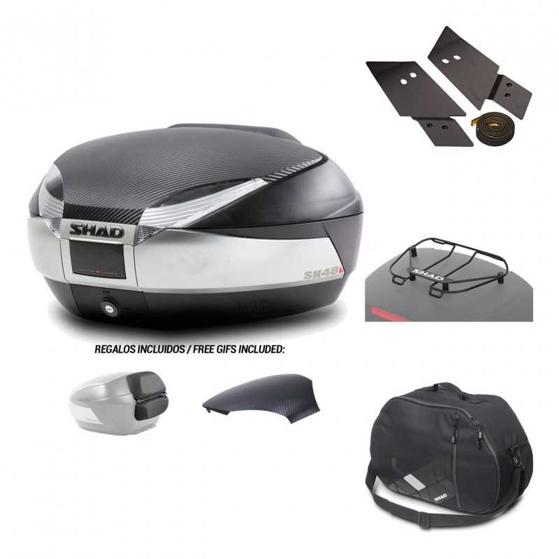 SHAD Baul trasero + herraje montaje accesorios SH48 KIT-180352
