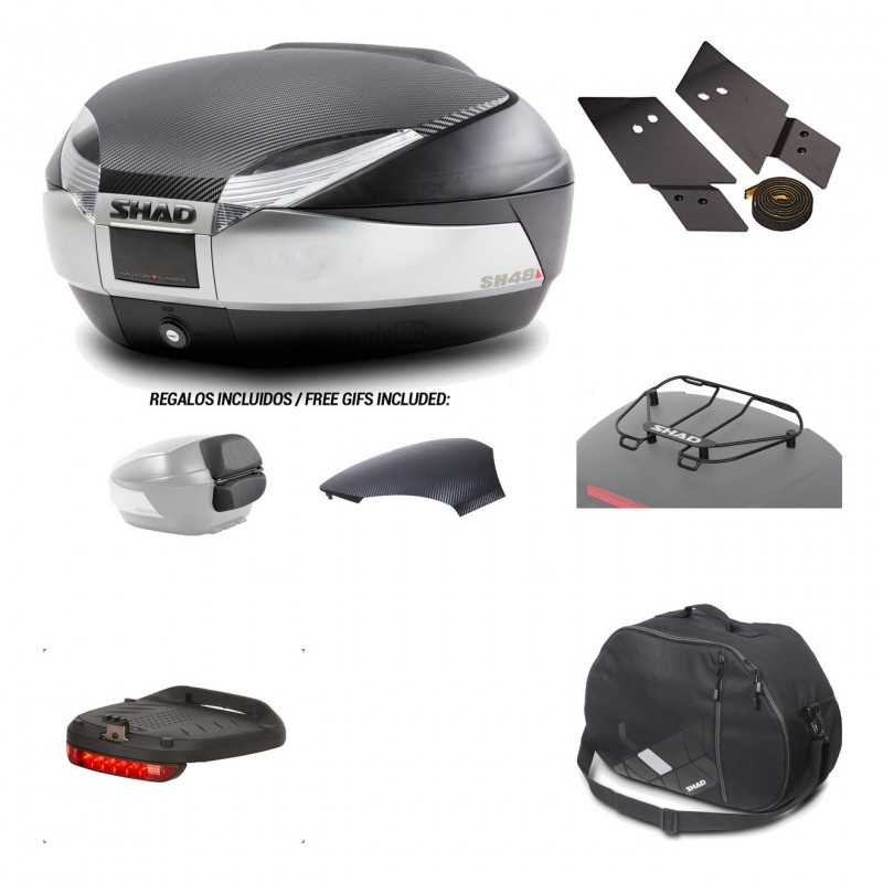 SHAD Baul trasero + herraje montaje accesorios SH48 KIT-180353