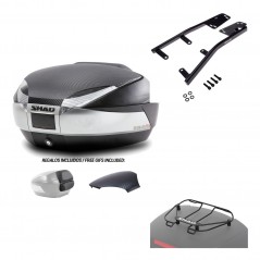 SHAD Baul trasero + herraje montaje parrilla portabultos superior SH48 KIT-180455