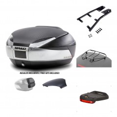 SHAD Baul trasero + herraje montaje accesorios SH48 KIT-180456