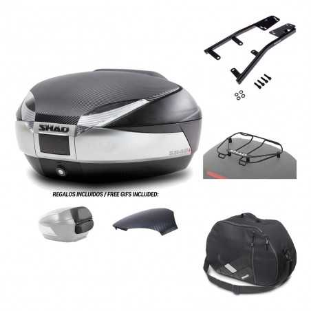 SHAD Baul trasero + herraje montaje accesorios SH48 KIT-180457