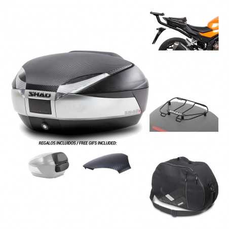 SHAD Baul trasero + herraje montaje accesorios SH48 KIT-180557