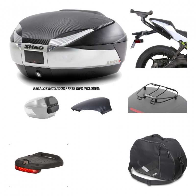 SHAD Baul trasero + herraje montaje accesorios SH48 KIT-180605