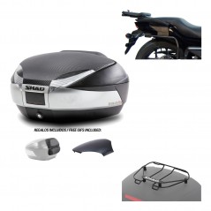 SHAD Baul trasero + herraje montaje parrilla portabultos superior SH48 KIT-180505