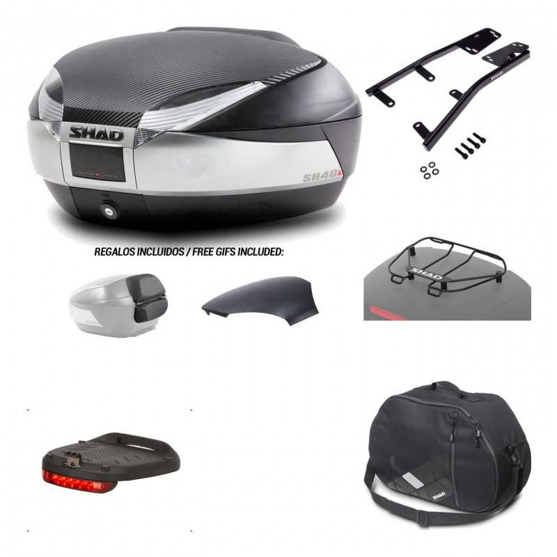 SHAD Baul trasero + herraje montaje accesorios SH48 KIT-180458