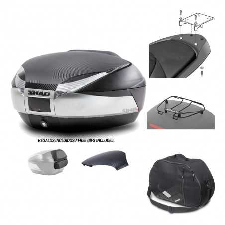 SHAD Baul trasero + herraje montaje accesorios SH48 KIT-180407