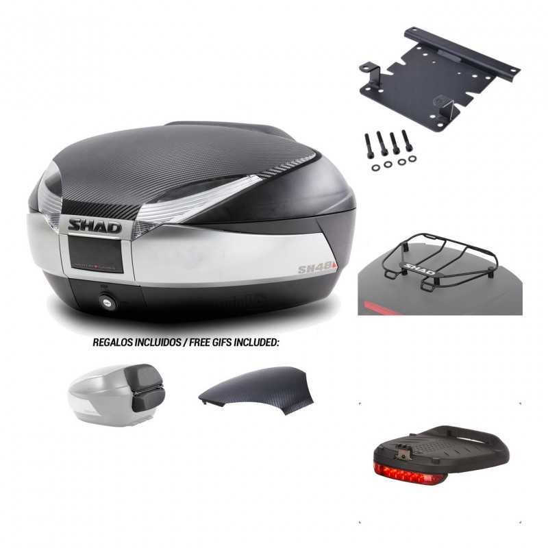 Rear trunk + mounting hardware + accessories  SH48
