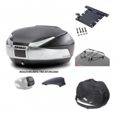 SHAD Baul trasero + herraje montaje accesorios SH48 KIT-180357