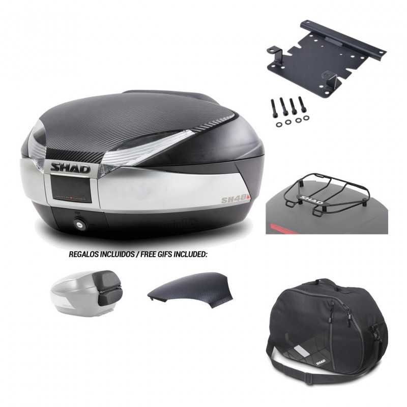 Rear trunk + mounting hardware + accessories  SH48