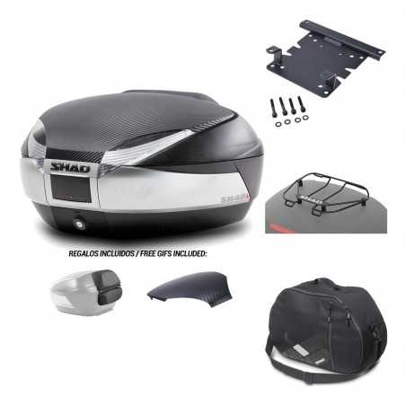 SHAD Baul trasero + herraje montaje accesorios SH48 KIT-180357