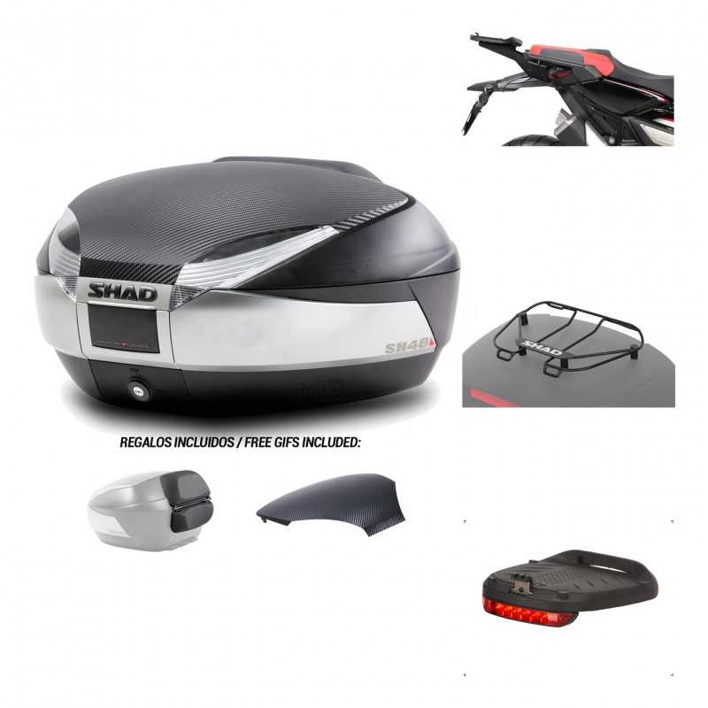 Rear trunk + mounting hardware + accessories  SH48