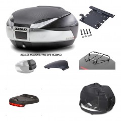 SHAD Baul trasero + herraje montaje accesorios SH48 KIT-180358