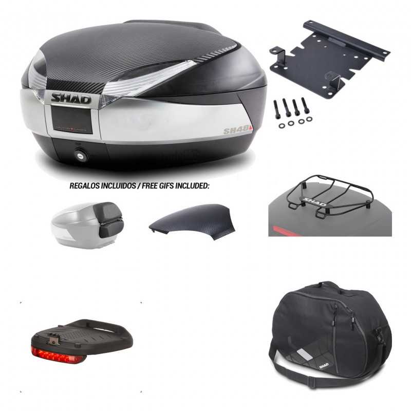 SHAD Baul trasero + herraje montaje accesorios SH48 KIT-180358
