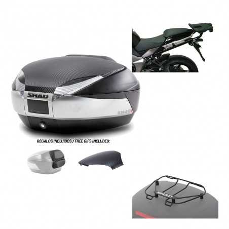 SHAD Baul trasero + herraje montaje parrilla portabultos superior SH48 KIT-180208