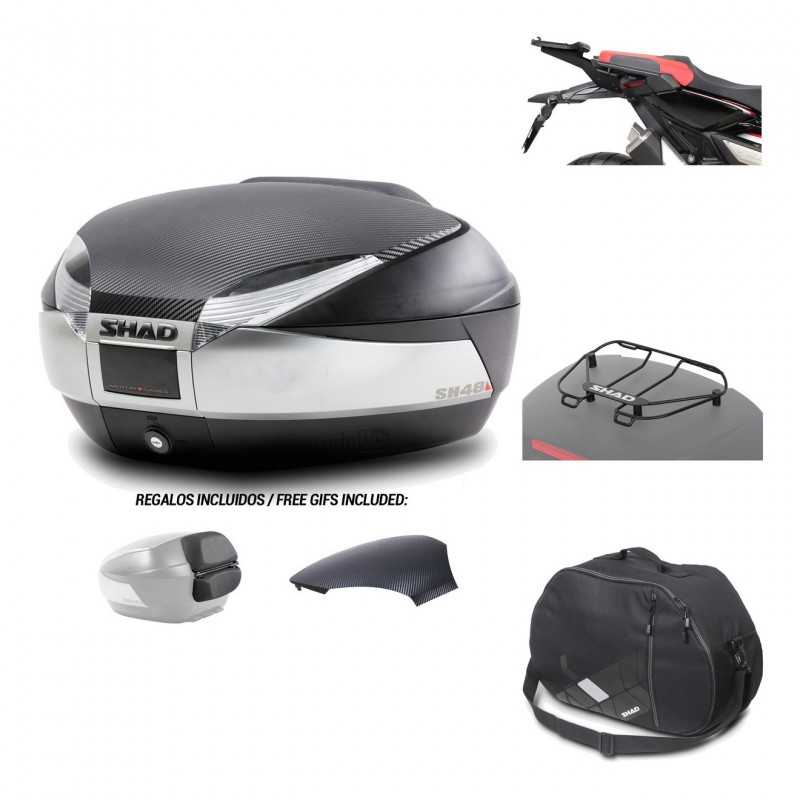 SHAD Baul trasero + herraje montaje accesorios SH48 KIT-180608