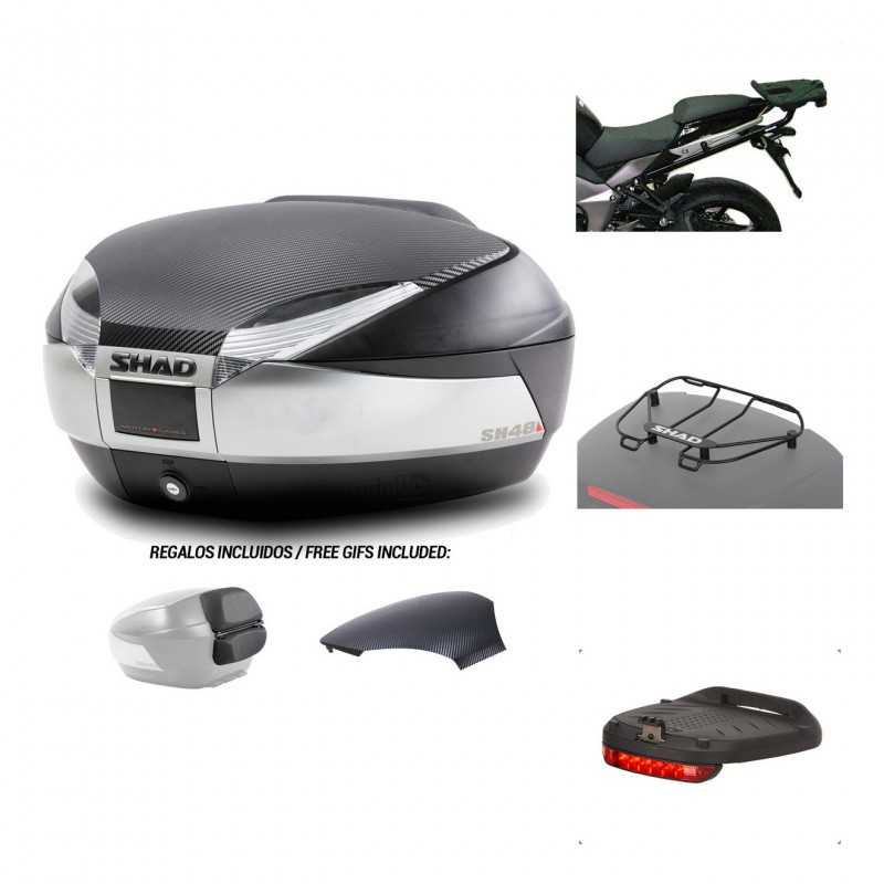 SHAD Baul trasero + herraje montaje accesorios SH48 KIT-180209