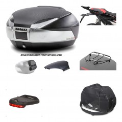Rear trunk + mounting hardware + accessories  SH48