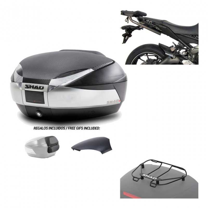 SHAD Baul trasero + herraje montaje parrilla portabultos superior SH48 KIT-180410