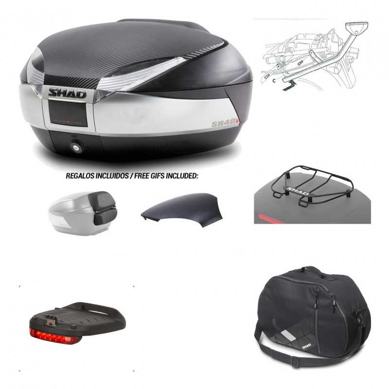 Rear trunk + mounting hardware + accessories  SH48