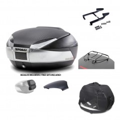 Rear trunk + mounting hardware + accessories  SH48