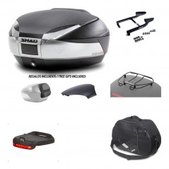 Rear trunk + mounting hardware + accessories  SH48