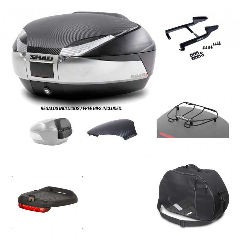 SHAD Baul trasero + herraje montaje accesorios SH48 KIT-180463