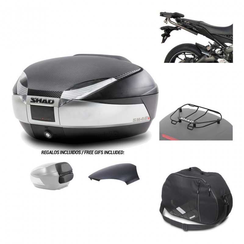 SHAD Baul trasero + herraje montaje accesorios SH48 KIT-180412