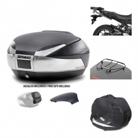 Rear trunk + mounting hardware + accessories SH48