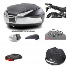 SHAD Baul trasero + herraje montaje accesorios SH48 KIT-180413
