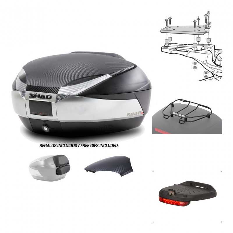 Rear trunk + mounting hardware + accessories  SH48
