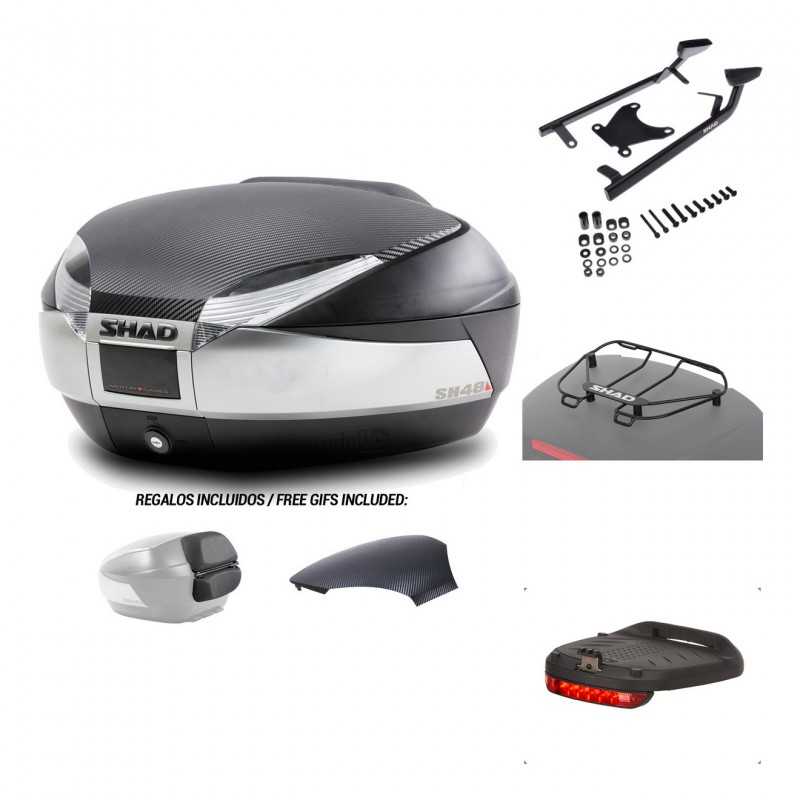 Rear trunk + mounting hardware + accessories  SH48
