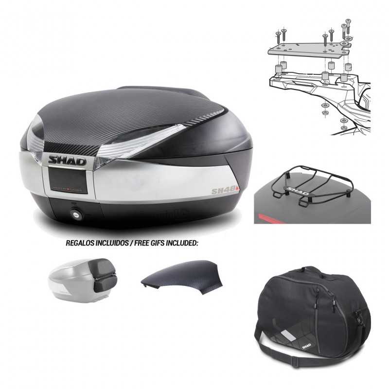 Rear trunk + mounting hardware + accessories  SH48