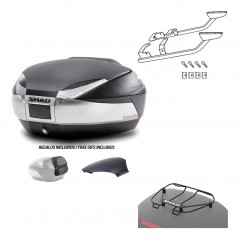 SHAD Baul trasero + herraje montaje parrilla portabultos superior SH48 KIT-180565
