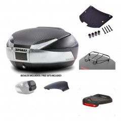 SHAD Baul trasero + herraje montaje accesorios SH48 KIT-180316