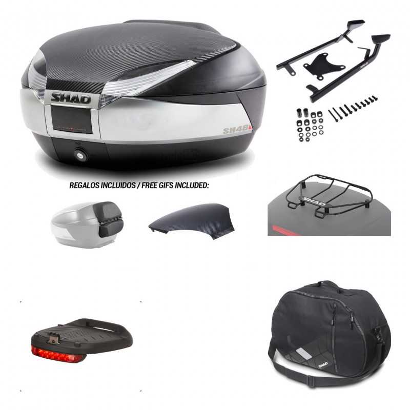 SHAD Baul trasero + herraje montaje accesorios SH48 KIT-180268