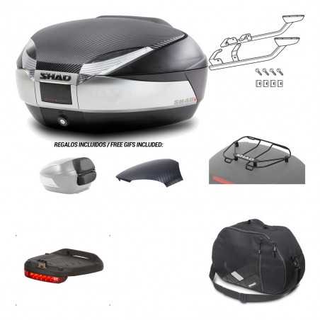 SHAD Baul trasero + herraje montaje accesorios SH48 KIT-180568