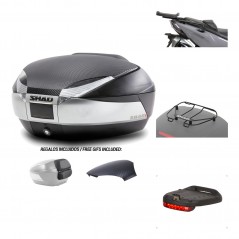 SHAD Baul trasero + herraje montaje accesorios SH48 KIT-180615