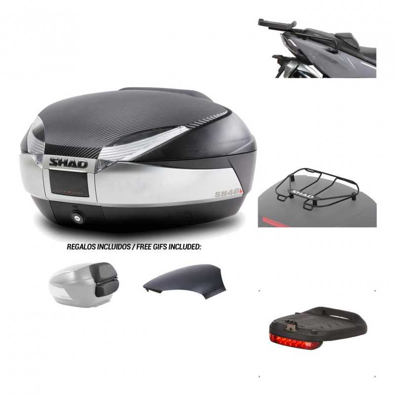 SHAD Baul trasero + herraje montaje accesorios SH48 KIT-180615