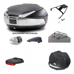 SHAD Baul trasero + herraje montaje accesorios SH48 KIT-180418