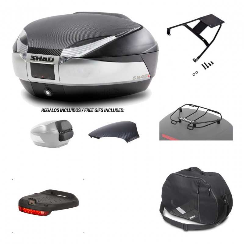 SHAD Baul trasero + herraje montaje accesorios SH48 KIT-180418