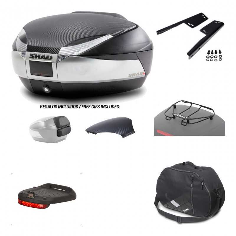 SHAD Baul trasero + herraje montaje accesorios SH48 KIT-180518