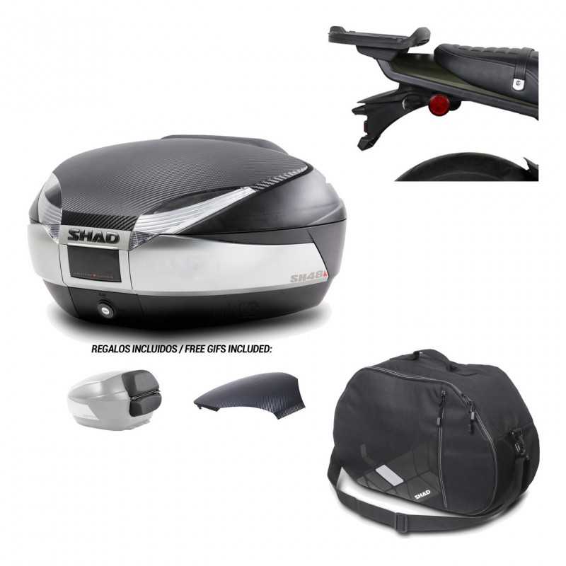 SHAD Baul trasero + herraje montaje bolsa interna SH48 KIT-180720