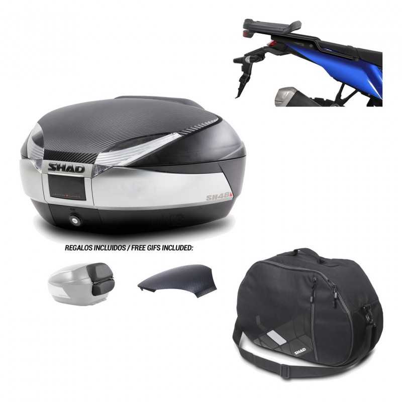 SHAD Baul trasero + herraje montaje bolsa interna SH48 KIT-180920