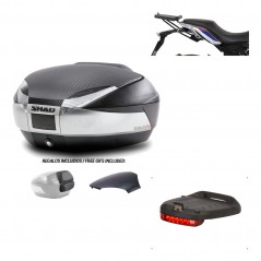 Back trunk + big top fitting + brake light  SH48