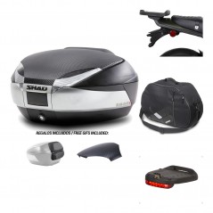 Rear trunk + mounting hardware + accessories  SH48